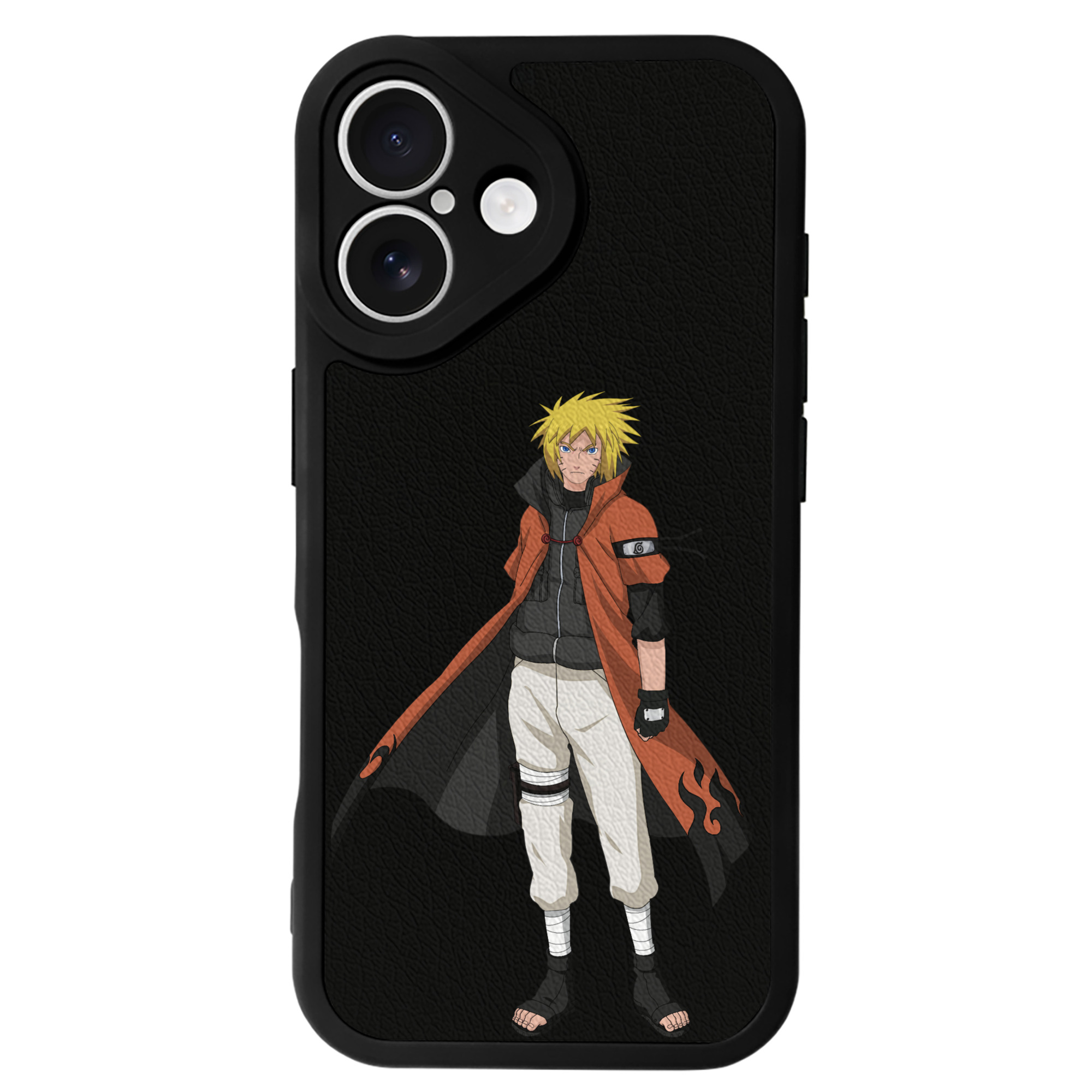 （画像用） NARUTO -ナルト- うずまき ナルト Uzumaki Naruto 【iPhone 16シリーズ対応】シリコンスマホケース（レザー調） 材質：シリコン